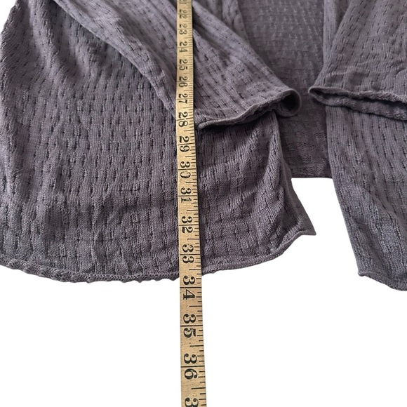 EILEEN FISHER SILK KNIT TEXTURED OPEN PURPLE CARDIGAN SIZE 1X - Picture 11 of 12